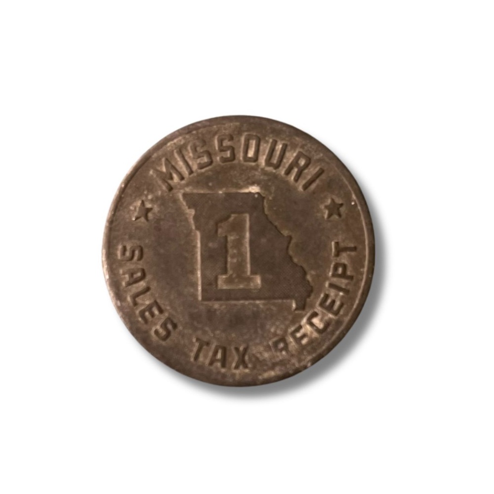 HISTORICAL 🪙 1 Missouri Sales Tax Receipt Collector’s Coin 1937-1942